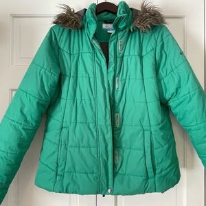 Columbia coat with fur trim